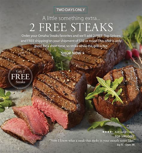 omaha steaks special deals
